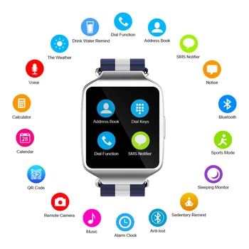 Ultrathin Bluetooth Ceas Inteligent L1 Design Unic MTK2502 Bluetooth Smartwatch Cu Vremea MT2502 pentru iOS, Android Telefon