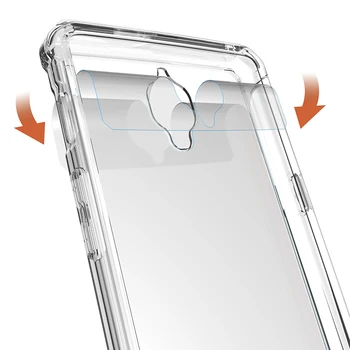 Unu Plus 3 3T Cazuri de Telefon Moale TPU Bumper+Spate Greu de Capac Transparent pentru OnePlus3 A3000 de Lux Cristal Clar Înapoi Coajă de Cazuri