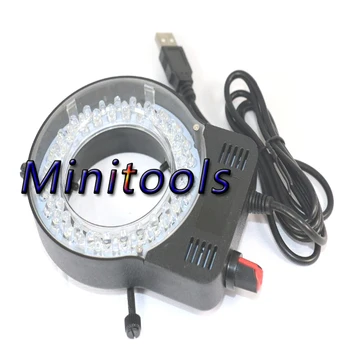 USB reglabil 52 LED-uri de Lumină Inel de iluminare Lampa de CCD Industria Stereo Microscop Digital aparat de Fotografiat Lupa 110V-240V