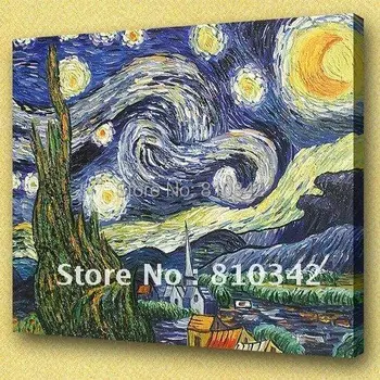 Van Gogh picturi în ulei (Starry Night) realizate manual pe panza pictura decorativa pentru perete decor