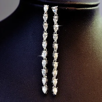 VANZARE en-gros Moda bijuterii argint 925 Ciucuri opal Cercei de sex Feminin de Cristal de la Swarovski Femeie cadou de Crăciun