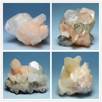 Varietate de bine Indian apophyllite stilbite simbiotică minerale naturale exemplare Pietre Ornamentale cristal mineral