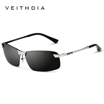 VEITHDIA Designer de Brand Polarizat ochelari de Soare pentru Bărbați fără ramă Ochelari de Soare Ochelari Ochelari Pentru Barbati oculos de sol masculino 3043