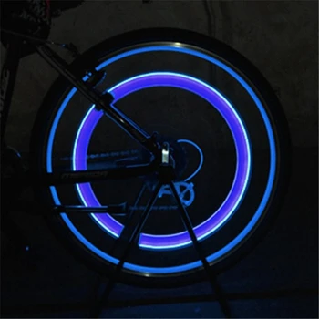 VEST BIKING Spițe de Biciclete 6pcs Auto Motociclete Biciclete Lumina de Roata de Cauciuc Capac Ventil Vorbit Neon LED Flash de Lumină Lampă cu Bicicleta Ciclu Spite