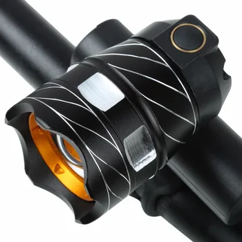 VEST BIKING Zoomable Biciclete Lumina USB Reîncărcabilă Impermeabil 1200LM T6 LED-uri de Biciclete din Față Faruri cu Bicicleta Stop Bicicleta Lumina