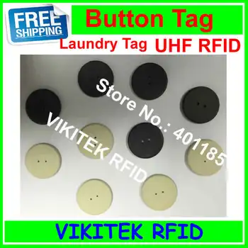 VIKITEK UHF RFID spălătorie tag-20 buc 915MHZ 860-960MHZ Străin Higgs3 chip PPS materialul poate fi spălat