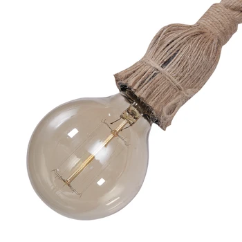 Vintage Cânepă Frânghie Candelabru Antic Clasic Reglabil DIY Spider Lampa Plafon Retro Edison Becul Pedant Lampa pentru acasă