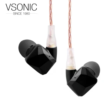 Vsonic GR09 HIFI In-ureche Căști Ceramica Interschimbabile cablu Dinamic de Izolare a Zgomotului Căști