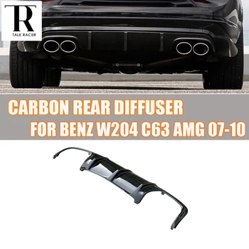 W204 C63 Fibra de Carbon Spate Buza Difuzor Spoiler pentru Benz W204 C-class Sport Bara & C63 AMG 2007 - 2011