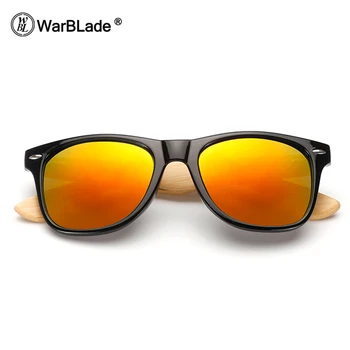 WarBLade Bambus Reale ochelari de Soare Barbati Femei Negru ochelari de soare de sex Masculin UV400 Ochelari de Soare Driver Ochelari din Lemn Ochelari de Nuante 2018
