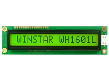 WH1601L este de 16 caractere cu 1 rând LCD alfanumeric modulul de afișare.construit cu ST7066 controler IC, cu ecran de lumina de fundal verde