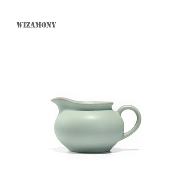 WIZAMONY 1buc set de ceai Chinezesc Ru Cuptor Glazura Handmake Corect Cana Justiție Cana Ceainic Puncte de Ceai ware Kung Fu Set de Ceai ceașcă de ceai