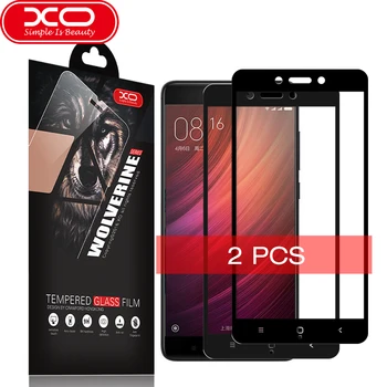 XO 2 BUC PENTRU Xiaomi Redmi Notă 4X Ecran Protector 3D Full Cover 9H Duritate Sticlă Călită Film Pentru Xiaomi RedMi Note 4