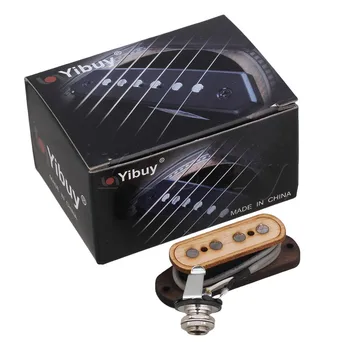 Yibuy 6,35 mm Gaura Dia 4 String Bass Pickup pentru Electric Cutie de Trabucuri Chitara din Lemn