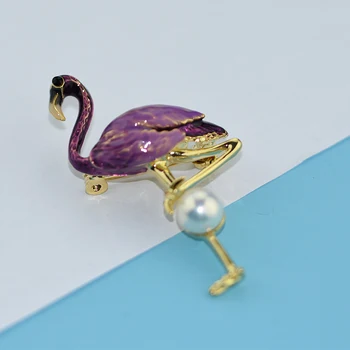 YIKALAISI macara Brosa noua moda natural de apă dulce pearl broșe 8-9mm dimensiune perla cele mai bune cadouri pentru femei pentru fete