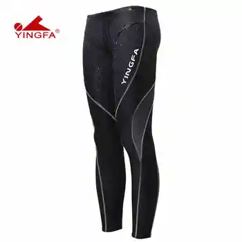 Yingfa Rechin Curse de Formare Costume de baie Complet Piciorul de Înot Pantaloni Colanti rezistent la clor formare mens lungă trunchiuri de înot