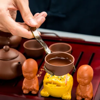 Yixing Kung Fu set de ceai din lemn masiv tava de ceai ceainic din ceramică de înaltă calitate seturi de ceai ceașcă cu un ceainic electric