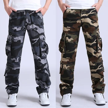 YOLAO Brand de Calitate pentru Bărbați Marfă jogging Pantaloni Militare pentru Barbati multi de buzunar Salopete tactice Armata Pantaloni de Camuflaj moda