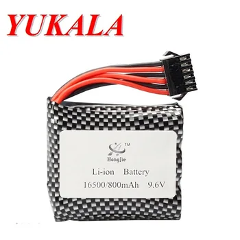 YUKALA nou plug 9.6 V 800mAh Li-polimer baterie pentru S911 S912 9115 9116 de mare viteză Camion RC RC masina de transport gratuit