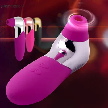 Zerosky Vibratoare Jucarii Sexuale pentru Femei Orală 12 Frecvența Biberon Fraier Vibrator Limba G-spot Masaj Pizde care Suge Pompa de San