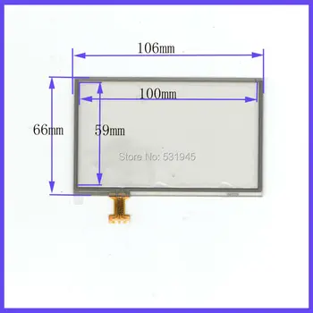 ZhiYuSun 4.3 inch utilizarea LQ043T1DH03 4-sârmă rezistivă Touch Panel 106*66Navigator ECRAN TACTIL 106mm*66mm STICLĂ display LCD