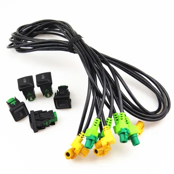 ZUCZUG RCD 510 RNS 315 RCD 310 5 Set de Interfață USB Switch Plug+cabluri de Adaptor de Sârmă Pentru VW Jetta Golf, Scirocco, 5KD035726A