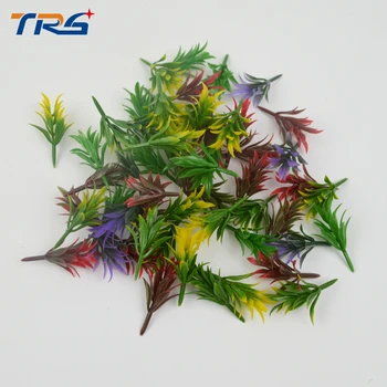 1/100 scară 3cm model artificial plastic ABS flori, copaci și iarbă de plante