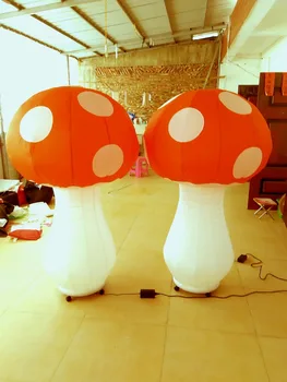 1,5 m H Frumoase Gonflabile Ciuperci Cu Bază Stabilă Pentru Decor