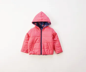 1-6 ani fete pentru copii haina de iarna jachete de Copii flori double wear ușor strat de bumbac jachete