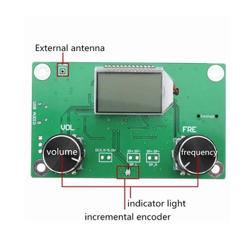 1 buc 87-108MHz DSP&PLL LCD Digital Stereo FM Radio Receptor Modul + Serial de Control