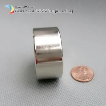 1 BUC Puternic Neodim Magnet Rotund Dia. 40x20 mm N42 din Neodim de 40 mm x 20 mm Disc Magnet Permanent NiCuNi Placat cu Magnetizat Axial