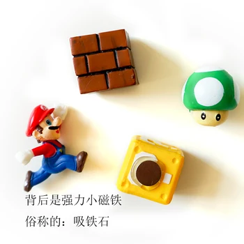 10 numai drăguț 3D super Mario decorate de copii stereo magnet creative autocolante magnetice frigider să rămânem acasă accesorii