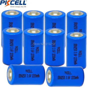 10 x 1/2AA Baterii ER14250 14250 1200mAh 3.6 V Li-SOCl2 Litiu Non-Baterie reîncărcabilă