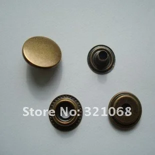 100 de unități vândute 201 metal snap butonul 1,5 cm accesorii metalice bronz de toamnă haina de bumbac căptușit haine haina jos jacheta catarama