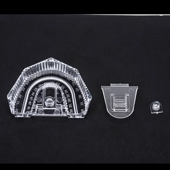 1000 Buc/ lot Dentare de Unică folosință din Plastic Model de Bază de Unică folosință din material Plastic Mucegai Proteza Tava Laborator Dentar Secționat Kit de Bază