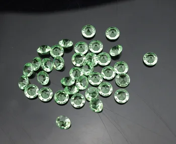 10000pcs 4.5 mm Verde deschis Acrilică Diamant Confetti Masa Scatter Cristale Petrecere de Nunta Decor de Masă