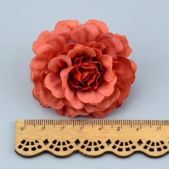 100buc 6cm de Înaltă Calitate de Mătase Trandafir Artificiale Capete de Flori Pentru Nunta Mobilier Acasă DIY Cununa de Artizanat Fals Ieftin Flori