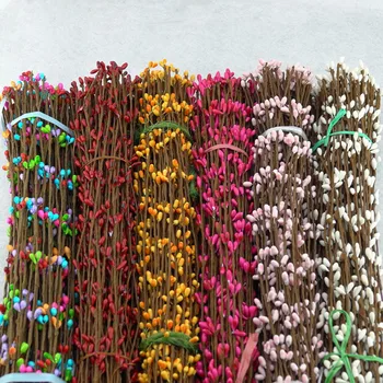 100buc Artificiale de Mireasa Cununa de Flori Mici Boabe de Rattan Pip Berry Ghirlanda pentru DIY Petrecere de Nunta de Decorare