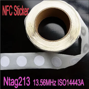 100buc Autocolante NFC Ntag213 RFID Tag 25mm NFC Autocolant Universal Etichetă pentru toate telefoanele NFC