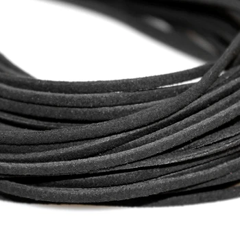 100buc/lot 3mm 18inch Reglabil Negru Plat Faux Suede Cord Colier din Piele Colares Cuerda Accesorii Diy Bijuterii Accesorii