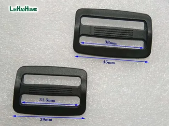 100pcs25mm/32mm/38mm negru plastic POM catarame reglabile Tri Glide slide cataramă curele rucsac chingi gratuit shipping2016012701