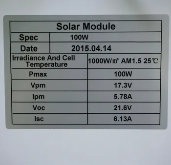 100W 12V Monocristalin Panou Solar pentru Baterie de 12V RV Barca , Masina, Casa Solară, Energie si Transport Gratuit