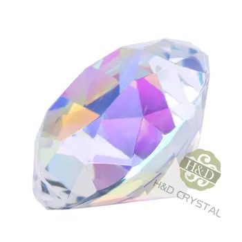 10BUC 30MM Aurora Borealis Pahar de Cristal Diamante Prespapier Decorative Cristal Fatetate pentru nunta decor de masă Punga de Cadou