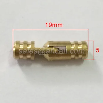 10buc 5X19mm cadou din lemn de caz 5mm in miniatura tijă de alamă țeava cilindrică a introduce mini cilindru rotund caseta de pin mici balama
