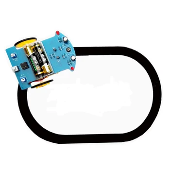 10buc D2-1 DIY Kit de Urmărire Inteligent Linia Smart Car Kit Suite TT Motor Producției Electronice Inteligente de Patrulare Piese de schimb pentru Automobile