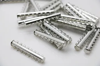 10BUC en-Gros Snap Prelucrarea pieselor metalice 8Row butonul de Accesorii pentru Accesoriu Colier Brățară Bijuterii din Argint-pla