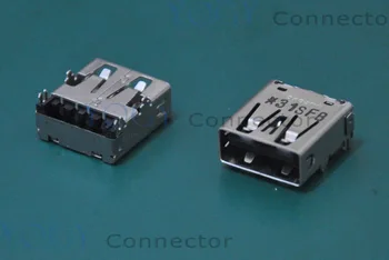 (10buc/lot) 14mm BAIE de sex Feminin Conector USB Soclu, se potrivesc pentru Dell Inspiron 15R N5110, V3500 V3555 Placa de baza