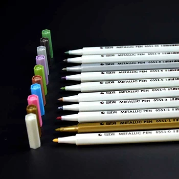 10buc/lot papetărie de birou scribble pen sticlă Marker Marker pentru hârtie DIY desen culori set de rechizite școlare