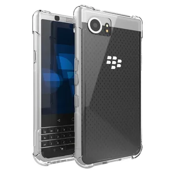 10BUC/LOT.transparent, rezistent la Șocuri și Anti-derapare TPU Gel Pielea moale Caz Acoperire Pentru BlackBerry KEYone Mercur DTEK70