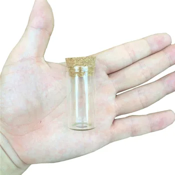10ml 5ml 15ml Mini-Flacon de Sticlă cu Dopuri de Borcane Goale Flacon pentru Ceai de Sofran Alimente Dulci Sticle Cadou Cadou de Nunta Borcane 24buc